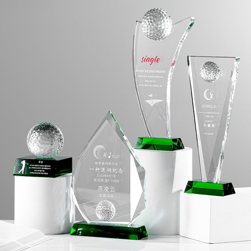 Classic crystal trophy shape